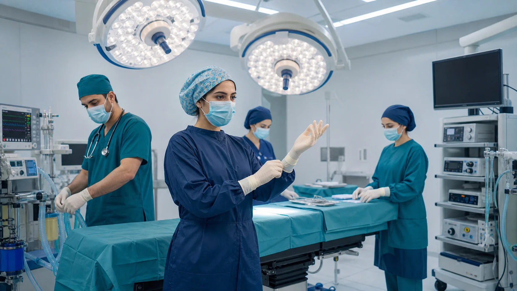 AI-generated illustration: Surgical care environments